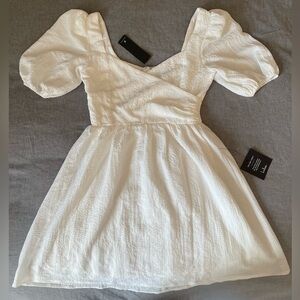 Lulus Puff Sleeve Mini Dress NWT XS